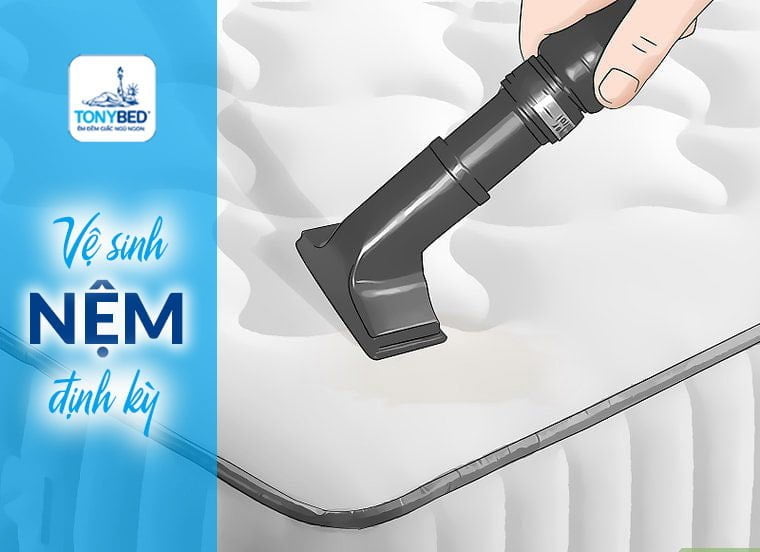 Thường xuyên hút bụi bẩn trên chăn ga gối nệm